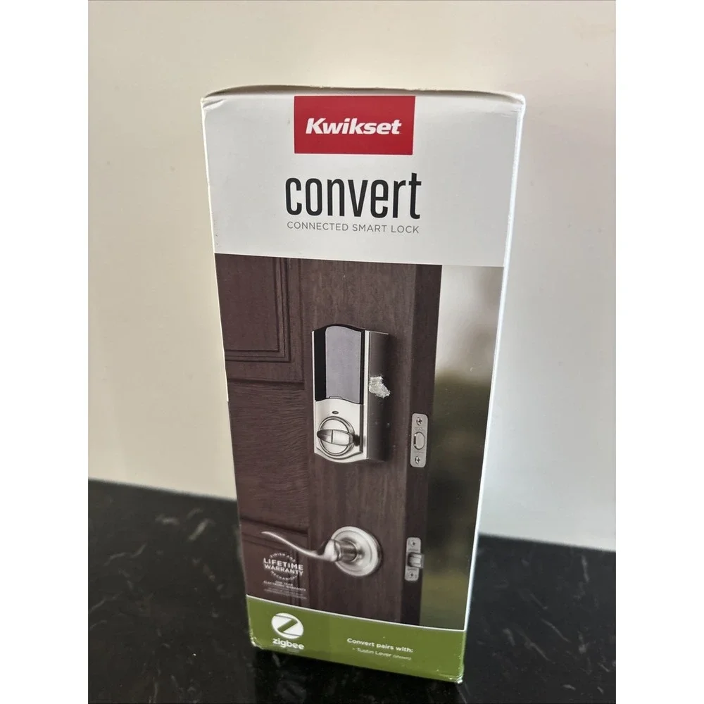 New Kwikset Convert Smart Lock Satin Nickel Kit